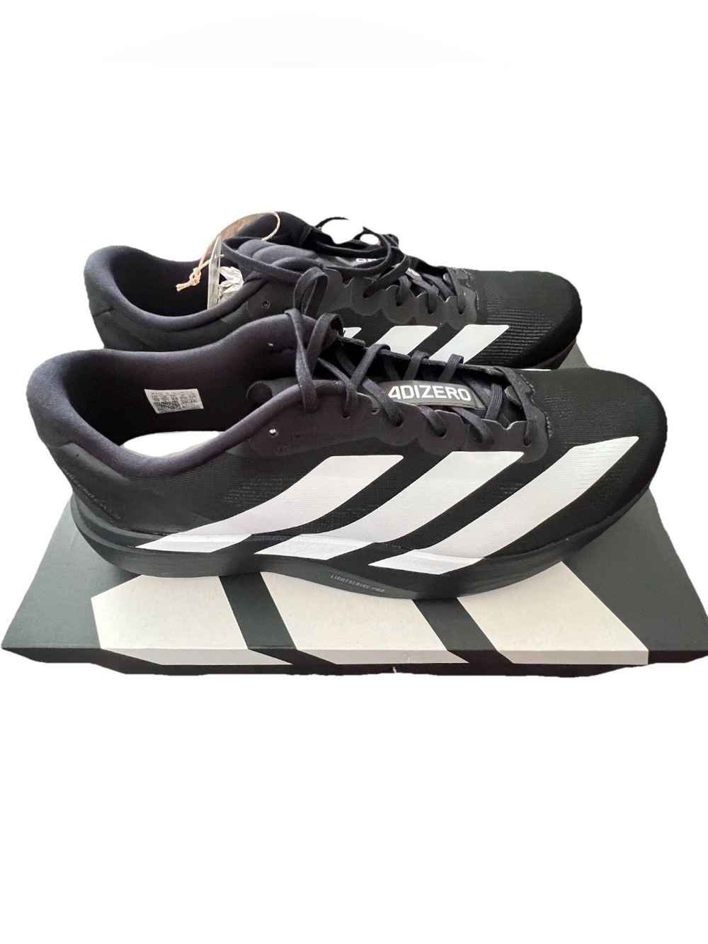 Adidas Adizero Evo SL Black White Mens Size 13 New Running Crossing Train JP7149